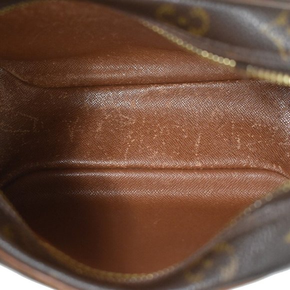 Authentic LOUIS VUITTON Blois Crossbody Shoulder Bag Monogram Leather Brown - Picture 14 of 16